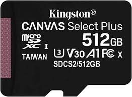 512GB micSDHC Canvas Select Plus 100R A1 C10